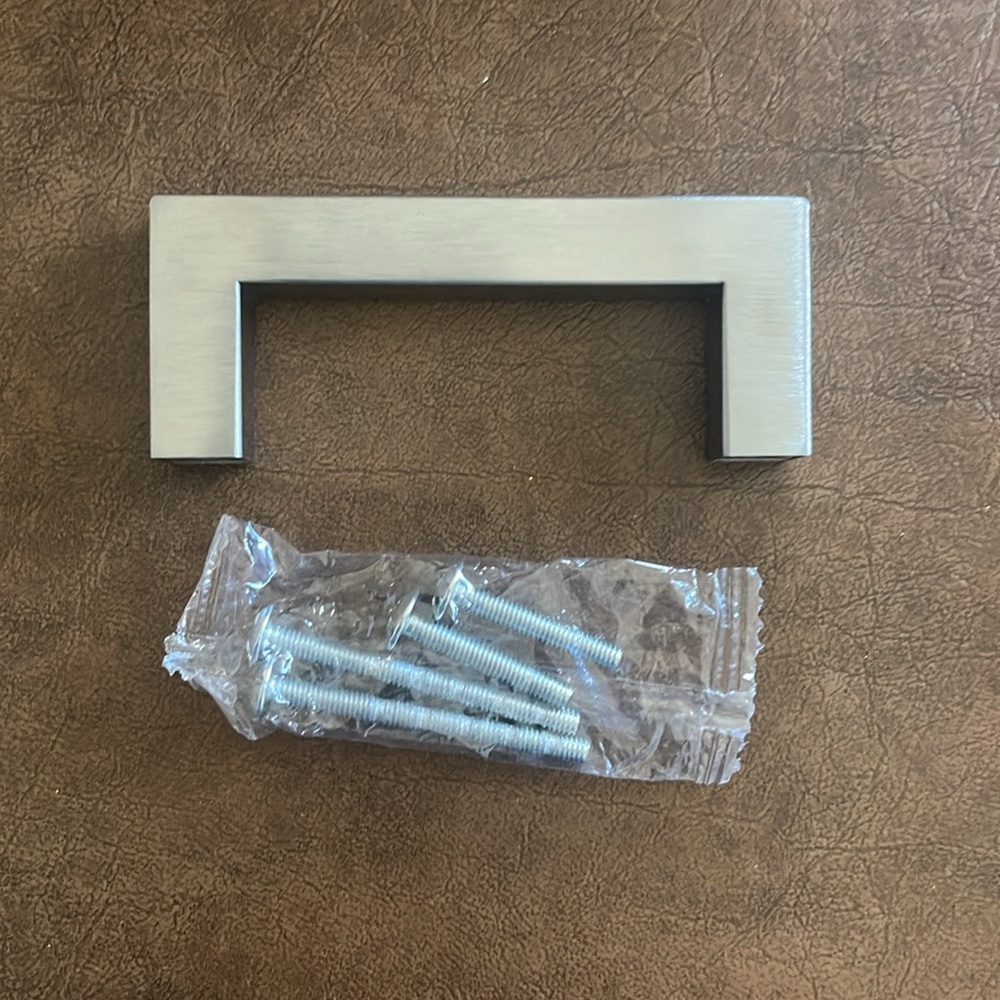 Brushed nickel drawer pulls (15)
